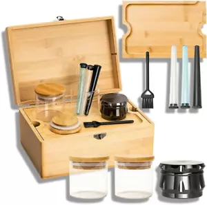 Premium Decorative Storage Box with Removable Tray, Lockable Lid, and Accessorie - Picture 1 of 9