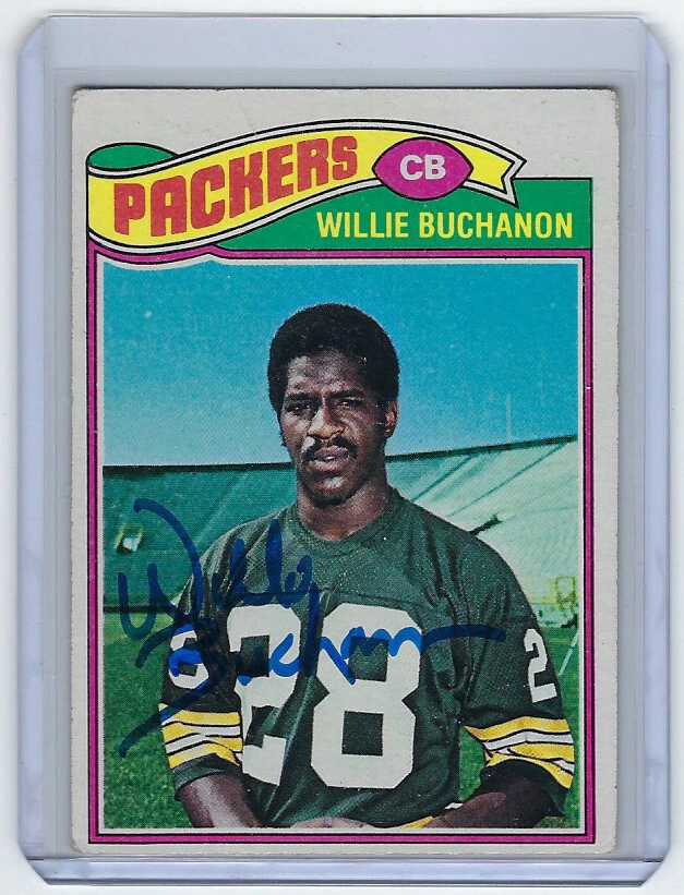 1977 PACKERS Willie Buchanon signed card Topps #402 AUTO Autographed Green Bay - Image 1 of 1
