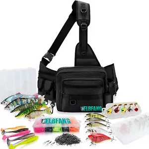✅ELBFANG Angelset | Angeltasche mit Wobbler Gummifischen Hecht Köder - Bild 1 von 4