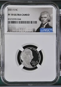 2021 S Jefferson Nickel 5C NGC PF70 Ultra Cameo - Picture 1 of 2