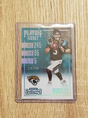 2016 Panini Contenders Playoff Ticket 95 Blake Bortles  Jaguars 136/249 - Image 1 of 2