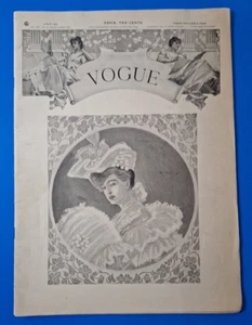 Vogue Magazine Apr 9, 1903 Original 28 pg Nice Shape Women's Fashion - Picture 1 of 13