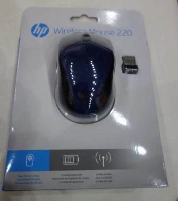 HP Wireless Mouse 220 With Blue LED Technology Sunset Blue 7KX11AA - Image 1 of 3