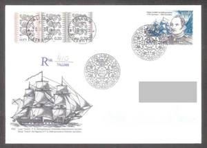 225th of Bellingshausen -navigator 2003 Estonia stamp FDC Mi 469 REGISTERED - Picture 1 of 1