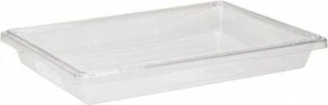 Rubbermaid Rectangular, Clear Polycarbonate Food Tote Box 3-1/2" High x 18" W... - Picture 1 of 1