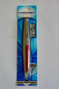Papermate Kugelschreiber Rot & Silber Slim Profile Pen Neu in Packung - Bild 1 von 1
