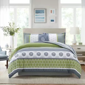 Set piumone queen size stampa serena: 1 piumone + 2 federe cuscino guscio cotone - Foto 1 di 2