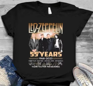 Led Zeppelin T-Shirt, Led Zeppelin 55 Years 1968-2023 Thank You For The Memories - Picture 1 of 3
