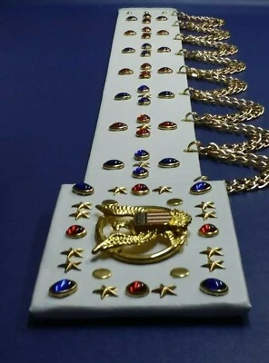 CINTURÓN MONO ELVIS con DISEÑO ÁGUILA AMERICANA.     Foto 1 de 3