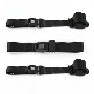 Chevy Chevelle 1964 - 1967 Standard 2pt BK Retractable Bench Seat Belt Kit - 3 - Picture 1 of 8