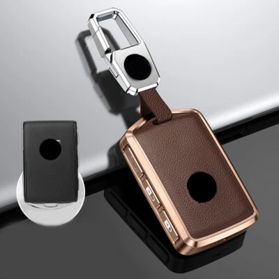 Funda de cuero para llave de coche Volvo XC90 S60 S90 XC60 V90 XC40 mando a distancia Foto 1 de 4