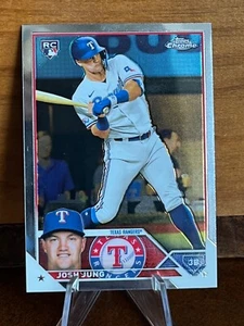 2023 Topps Chrome Josh Jung #93 ROOKIE / Texas Rangers / Texas Tech - Picture 1 of 2