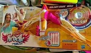 NERF REBELLE GOLDEN EDGE TOYS R US EXCLUSIVE LIMITED EDITION BOW ARROW NEW - Picture 1 of 3