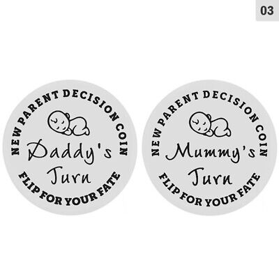 Parent Decision Coin, New Parents Gift, New Mum And Dad, Baby Shower Pres` St • 2.87$