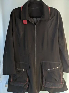 ANIMALE DESIGNERS LADIES COAT SIZE 8 LENGTH 84 CM/BUST 48 CM FULLY LINED AS NEW - Picture 1 of 6