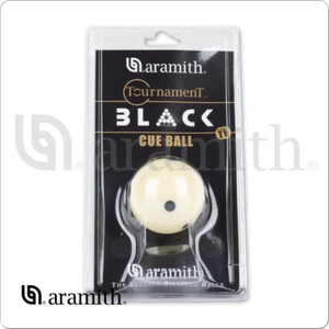 Aramith Tournament BLACK Pool Cue Ball 2 1/4" 6 Black Dots - Free Shipping - Picture 1 of 2