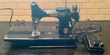 Vintage 1941 Singer Featherweight 221 Black Sewing Machine w/ Case