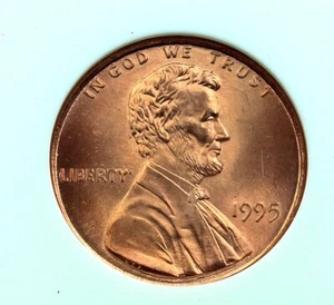 1995 Lincoln Memorial Cent Double Die Obverse Error NGC MS67RD - Picture 1 of 4