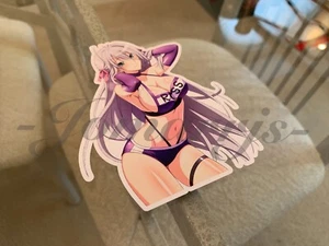 High School DxD Anime Rossweisse Bikini Sun Fun Sticker Decal lingerie - Picture 1 of 8