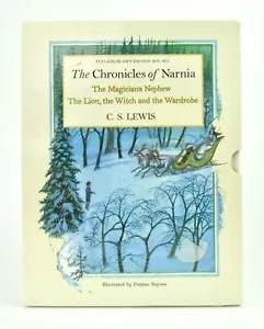 Lot 2 CHRONICLES OF NARNIA Gift Edition Full-Color CS Lewis Books 1 & 2 HBDJ NEW - Foto 1 di 2