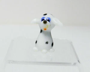 HERMOSA FIGURA DE VIDRIO SOPLADO A MANO CACHORRO DÁLMATA #146 - Imagen 1 de 2