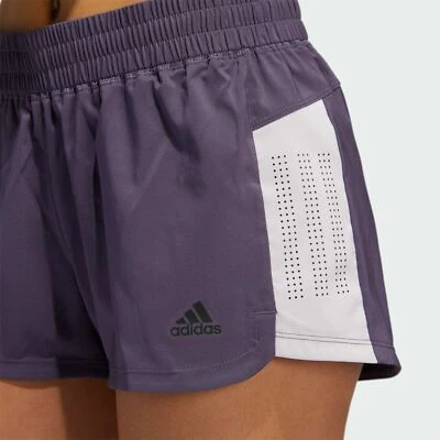Adidas MUJER ENTRENAMIENTO 3 RAYAS PANTALONES CORTOS PERFORADOS-TALLA: XL-TRAZA PÚRPURA---NUEVO CON ETIQUETAS Foto 1 de 4