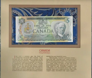 Most Treasured Banknotes Canada 5 Dollar $5 1979 UNC P 92 Lawson-Bouey - Picture 1 of 2