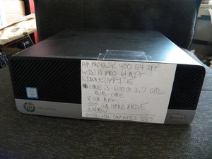 HP ProDesk 400 G4 SFF Intel i3-6100 3.70GHz/8GB/500GB/Win 11P Passed diagnostics - Picture 1 of 3