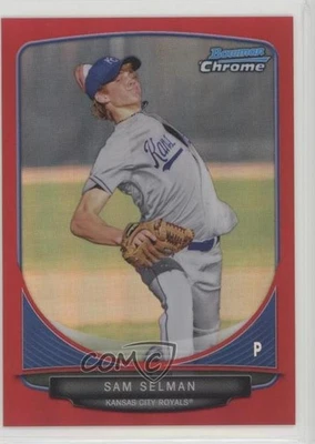 2013 Bowman Prospects Chrome Red Refractor /5 Sam Selman #BCP110 - Image 1 of 2