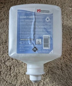 New SJC Professional Clear Foam Pure Hand Wash Refill 1L Cartridge - Picture 1 of 4