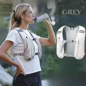 Adjustable Reflective Running Vest Pack Outdoor Activities - Picture 1 of 14