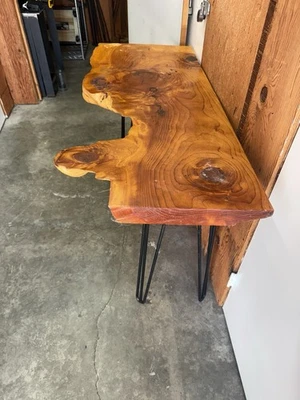 Finished And Stained Live Edge Walnut Wood Desk-console Table Tv Stand- - Image 1 of 4