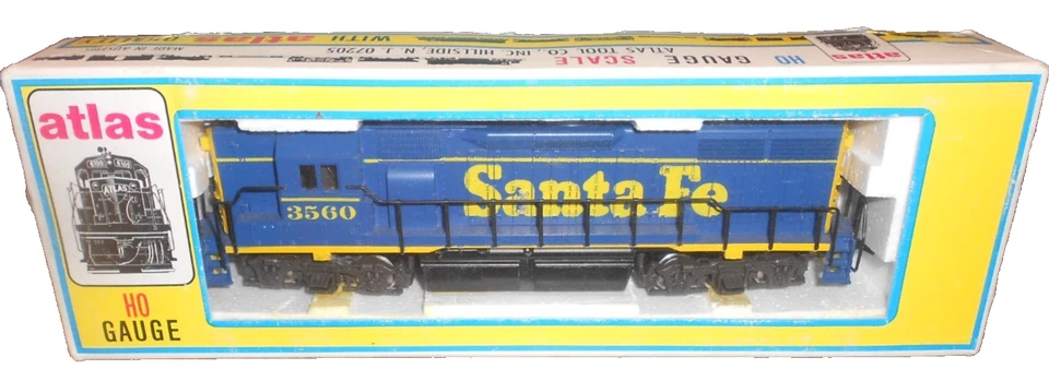 Motor Diesel Atlas Escala HO Santa Fe 3560 GP38 Nº Tren 7021 nuevo en caja. Foto 1 de 3
