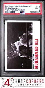 2021 TOPPS MUHAMMAD ALI THE PEOPLE'S CHAMP #29 MUHAMMAD ALI HOF POP 1 PSA 9 - Picture 1 of 3
