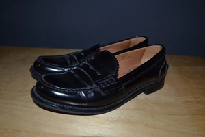 Church’s Black Leather Loafers Sally R Size 36.5 6.5 - Picture 1 of 18