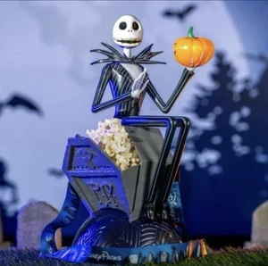 Disney Parks 2025 Nightmare Jack Skellington Halloween LU Popcorn Bucket New - Picture 1 of 1