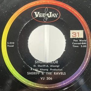 Rock Sheriff & The Ravels - Shombalor / Lonely One Vee Jay Records - Picture 1 of 2