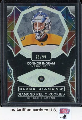 2020-21 Black Diamond Diamond Relic Rookies #BDRCI Connor Ingram RC - Image 1 of 2