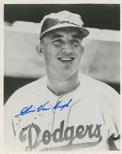 Chris Van Cuyk (d. 1992) MLB Baseball: Brooklyn Dodgers - Autographed 8x10 - Picture 1 of 1