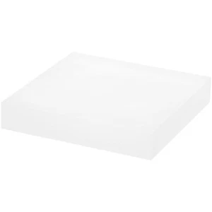 Plymor Frosted Acrylic Square Display Block, 1" H x 5" W x 5" D - Picture 1 of 1