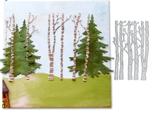 Tree Set Christams Metal Cutting Die Card Making Scrapbooking Paper Craft UK - Picture 1 of 3