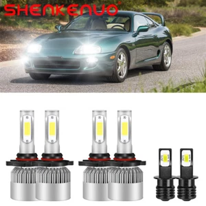 Para Toyota Supra 1994-1998 6X bombillas LED haz alto bajo + kit de luces antiniebla - Imagen 1 de 12