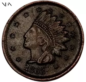 1863 Bürgerkriegstoken - kein Cent - XF/AU - #CT203 - Bild 1 von 3