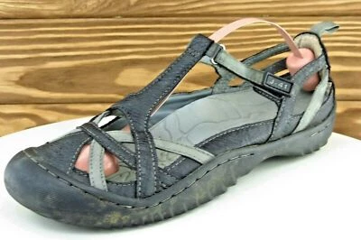 J-41 Talla 7 M Negro Gladiador Sintético Mujer Sandalia Zapatos Lavabo Foto 1 de 4