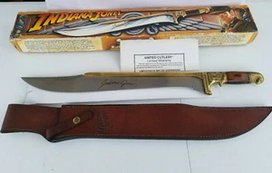 INDIANA JONES KHYBER BOWIE KNIFE FLAWLES WITH SHEATH AND BOX - Picture 1 of 2