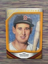 2019 Topps Gallery Hall Of Fame Orange /25 Red Sox - Ted Williams