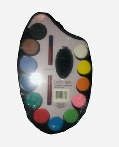 Pittura ad acquerello set 12 colori pennello solido atossico nuovo XX1 - Foto 1 di 1