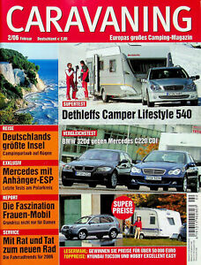 Caravaning 02/2006 Dethleffs Camper Lifestyle 540 DBM Supertest BMW 320d E90
