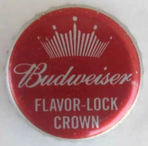 BUDWEISER FLAVOR LOCK Beer CROWN, Bottle CAP Anheuser-Busch, St. Louis, MISSOURI - Picture 1 of 3