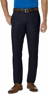 Haggar Cool 18 Pro Mens Slim Fit No Iron Premium Flex Waistband Navy Pants 29x32 - Picture 1 of 5